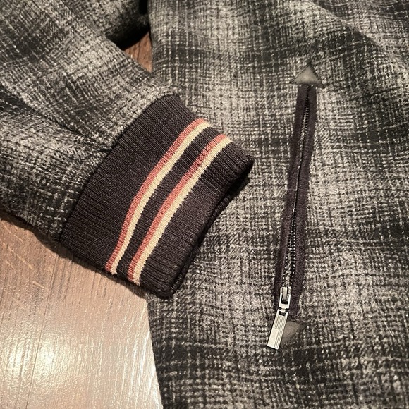 Forever 21 Men Los Angeles Varsity Bomber Retro Streetwear Coat Jacket Gray XL - Picture 7 of 16